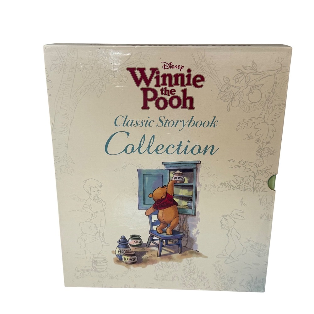 Disney Winnie the Pooh Classic Storybook Collection 4 Hardcover Book Set Boxed